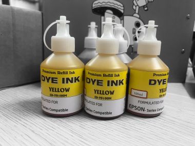 Mực nước màu Vàng cho máy in phun Epson/Canon L100 | L110 | L120 | L1300 | L200 | L210 | L300 | L310 | L360 | L350 | L355 | L455